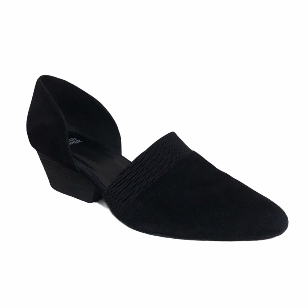 EILEEN FISHER Hilly d'Orsay Pump Black Leather 🖤